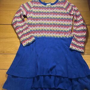 Hanna Andersson blue sweater dress 150